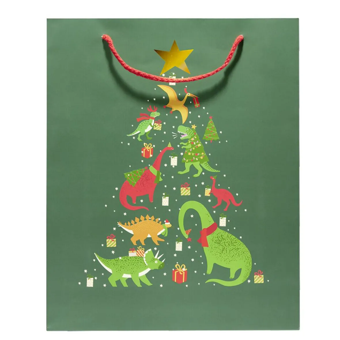 Sac cadeau Noël enfant licorne ou dinosaure 26xH32cm - 2 modèles-Gifi Sale