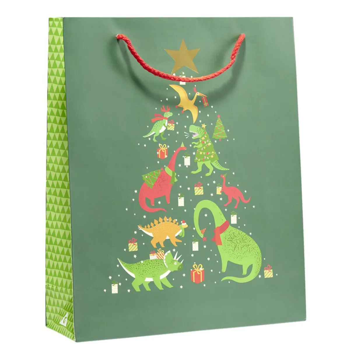 Sac cadeau Noël enfant licorne ou dinosaure 26xH32cm - 2 modèles-Gifi Sale