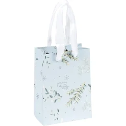 Sac cadeau Noël Jardin d'Hiver L14X6 cm-Gifi New
