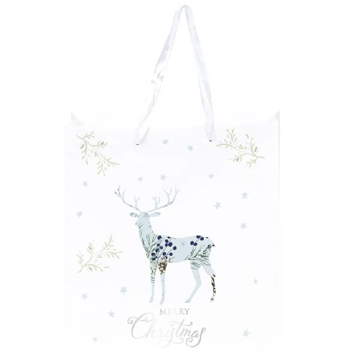 Sac cadeau Noël Jardin d'Hiver L32X26 cm-Gifi Clearance