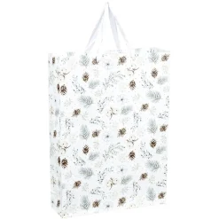 Sac cadeau Noël Jardin d'Hiver L46X33 cm-Gifi Clearance