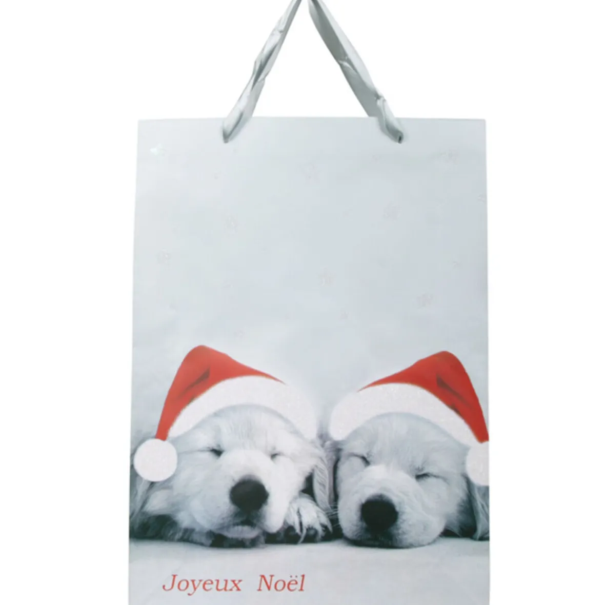 Sac cadeau Noël motif chiots-Gifi Sale
