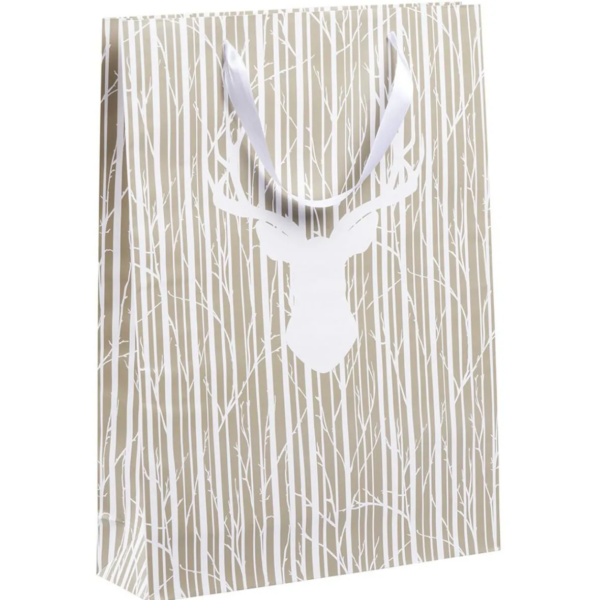 Sac cadeau Noël motif nature Taille L L33xH46cm-Gifi Sale