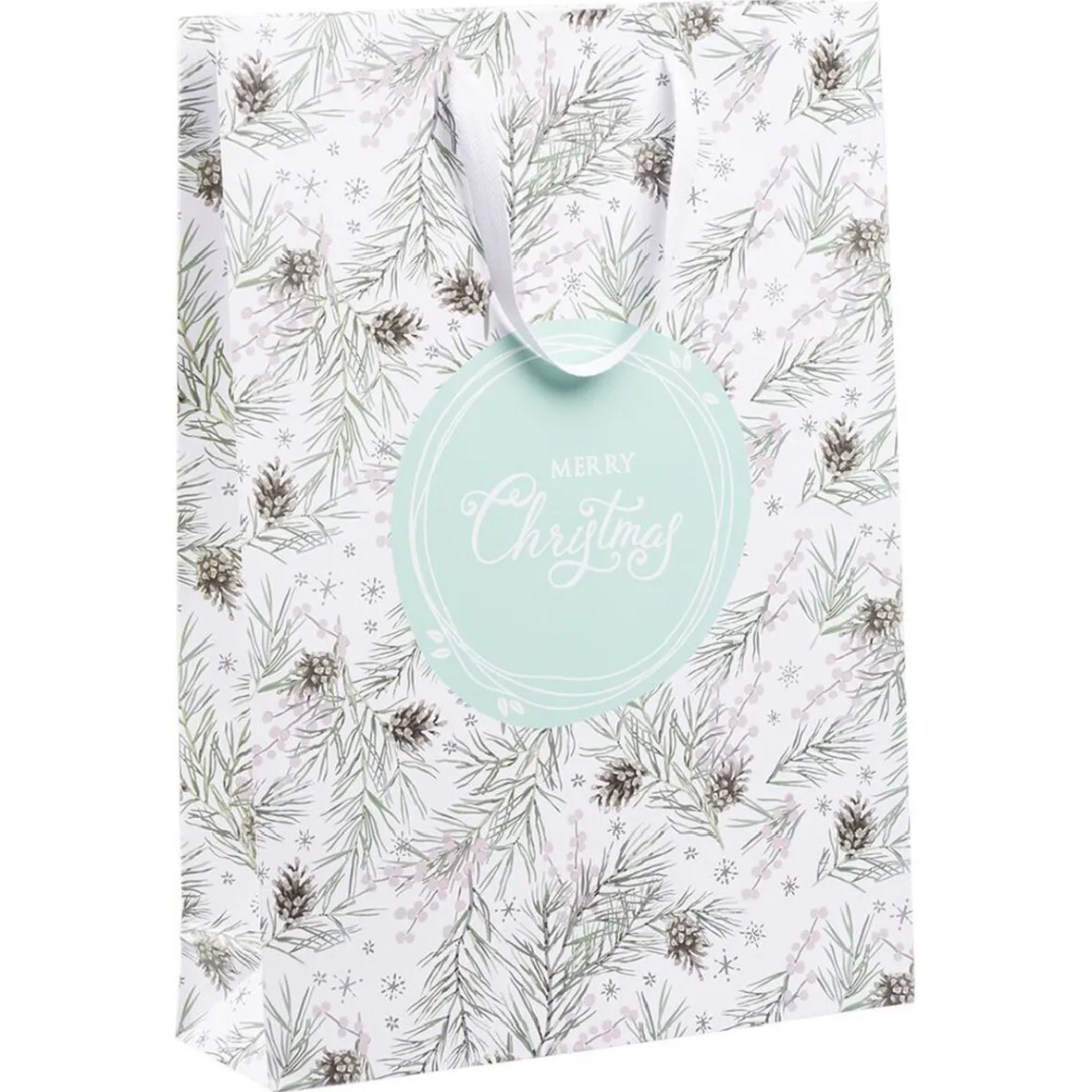 Sac cadeau Noël motif nature Taille L L33xH46cm-Gifi Sale