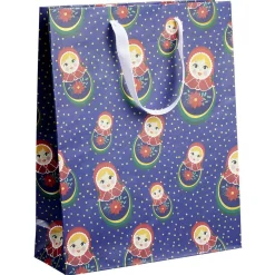 Sac cadeau Noël motif traditionnel Taille M L26xH32cm-Gifi Sale