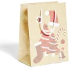 Sac cadeau Noël papier recyclé imprimé 17,5x10xH23cm - 2 modèles-Gifi Sale