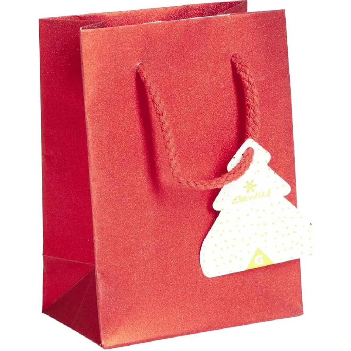 Sac cadeau Noël rouge ou vert à motifs -Taille S-Gifi Online