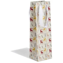 Sac cadeau pour bouteille motif nature-Gifi Discount