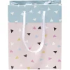 Sac cadeau Terrazzo petit modèle motif triangles multicolores-Gifi Discount