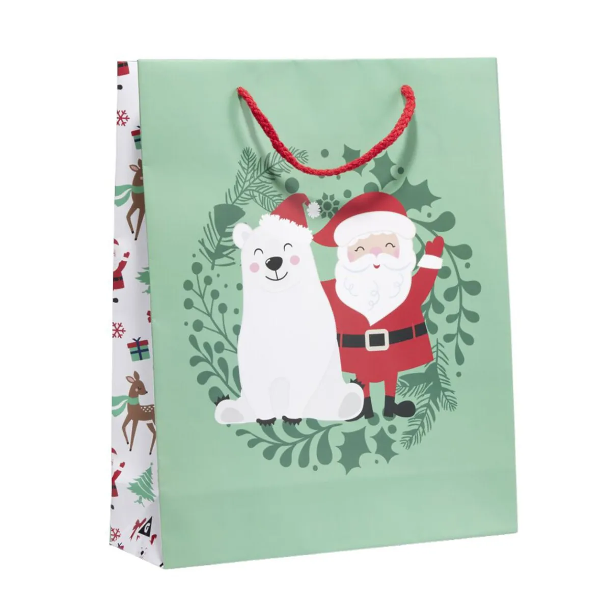 Sac cadeau traditionnel 26xH32cm - 2 modèles-Gifi Clearance