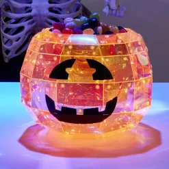 Saladier bol à bonbons LED Halloween Ø22,5xH18cm-Gifi Best