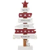 Sapin 6 pancarte lumineux en bois à poser-Gifi Sale