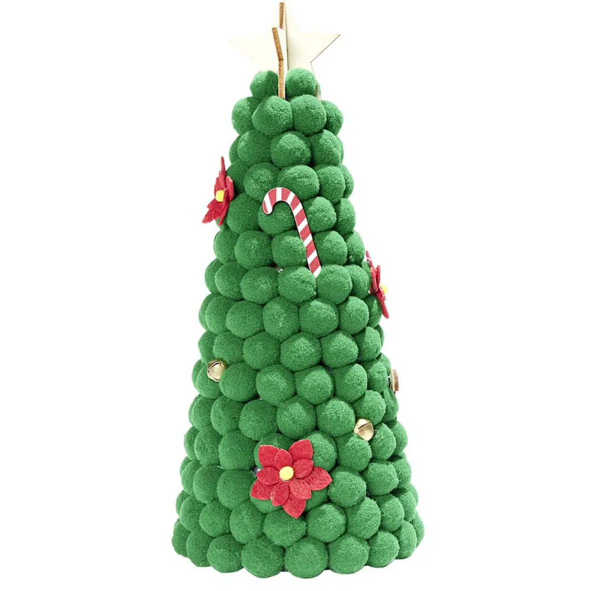 Sapin à poser pompons verts H25cm-Gifi Sale