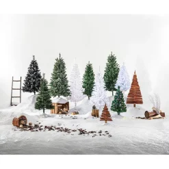 Sapin artificiel blanc 368 branches Ø93xH180cm-Gifi Discount