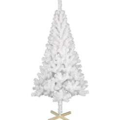 Sapin artificiel blanc 400 branches pied bois H.180 cm-Gifi Sale