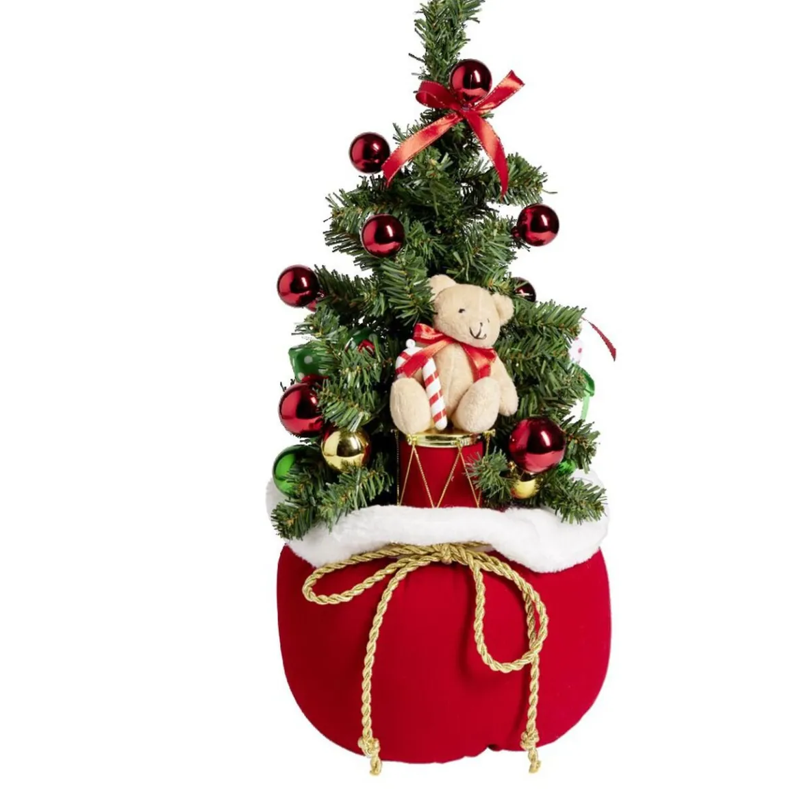 Sapin artificiel dans hotte à poser H50cm-Gifi Online