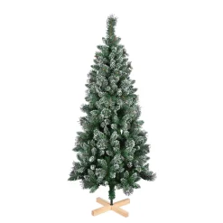 Sapin artificiel effet enneigé pied en bois 502 branches Ø86xH180cm-Gifi Sale