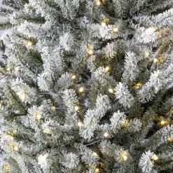 Sapin artificiel enneigé lumineux 930 branches Ø119xH180cm-Gifi Sale