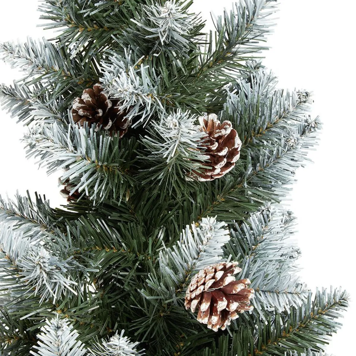 Sapin artificiel enneigé tronc aspect bois sac jute Ø72xH150cm-Gifi Clearance