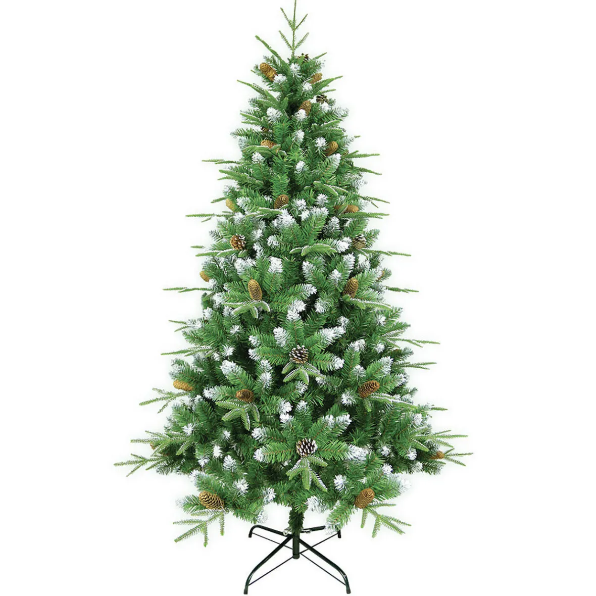 Sapin artificiel neige et pin H180cm vert-Gifi Outlet