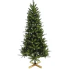 Sapin artificiel vert 786 branches pied bois H.180 cm-Gifi Best