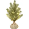 Sapin artificiel vert lumineux 30 MicroLED blanc chaud H35 cm-Gifi