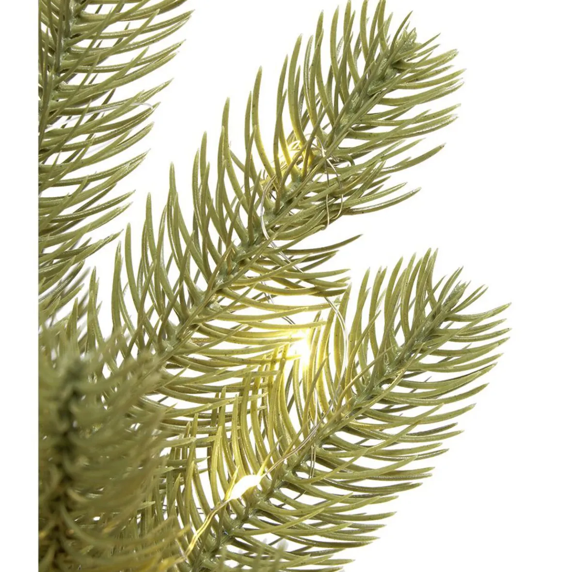 Sapin artificiel vert lumineux 30 MicroLED blanc chaud H35 cm-Gifi