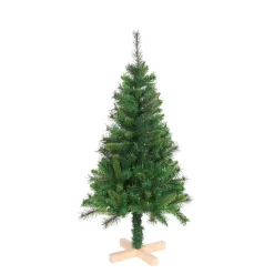 Sapin artificiel vert pied en bois 228 branches Ø65xH120cm-Gifi Sale