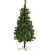 Sapin artificiel vert pied en bois 288 branches Ø78xH150cm-Gifi Hot