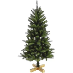 Sapin artificiel vert pied bois H.120 cm-Gifi Hot