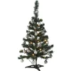 Sapin décoré lumineux blanc et argenté 20 LED-Gifi Sale