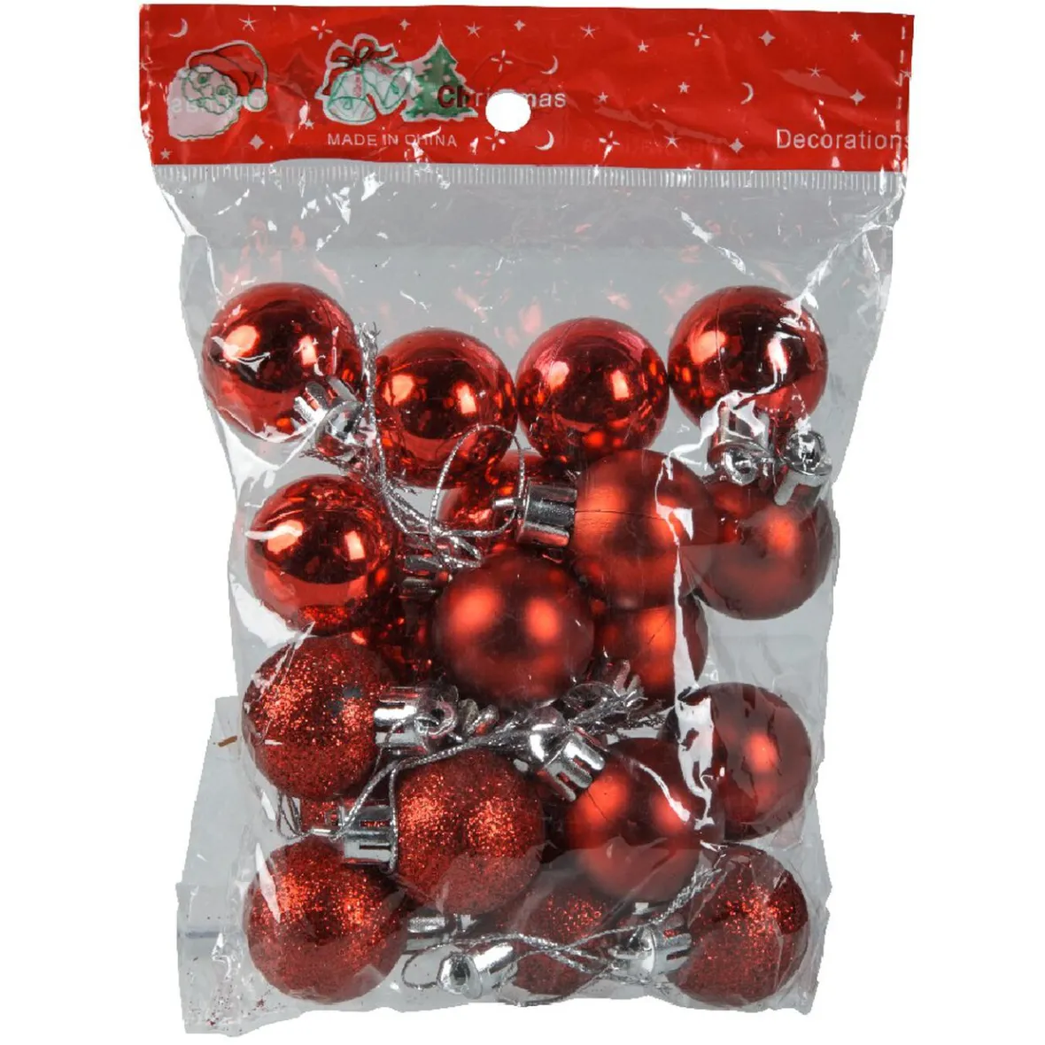 Sapin décoré lumineux rouge 20 LED-Gifi New