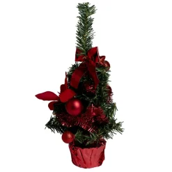 Sapin décor rouge H36cm-Gifi Clearance