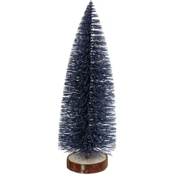 Sapin décoratif à poser argenté ou bleu Ø9xH24cm-Gifi Discount