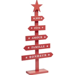 Sapin de Noël à poser en bois-Gifi Discount