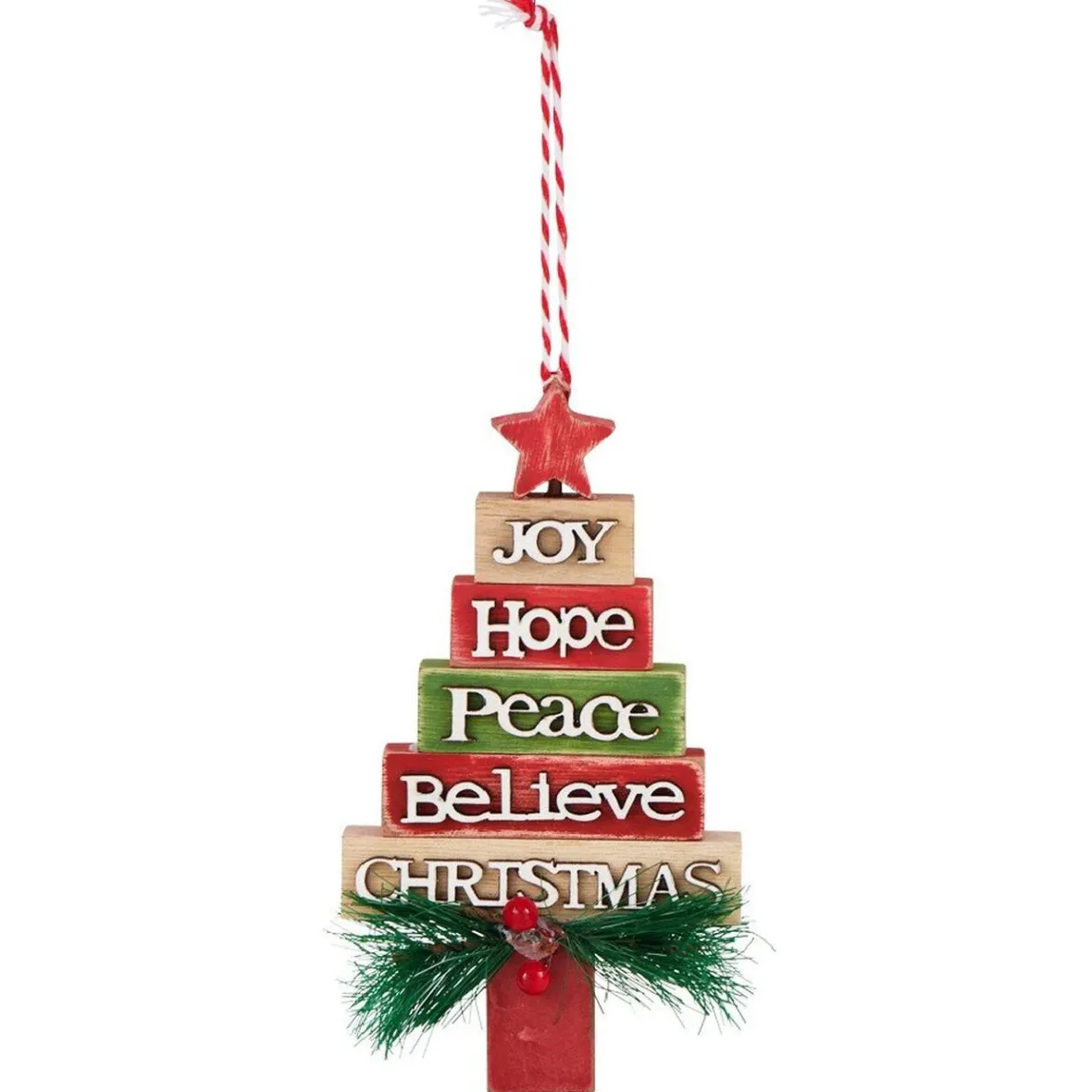 Sapin de Noël à suspendre multicolore-Gifi Outlet