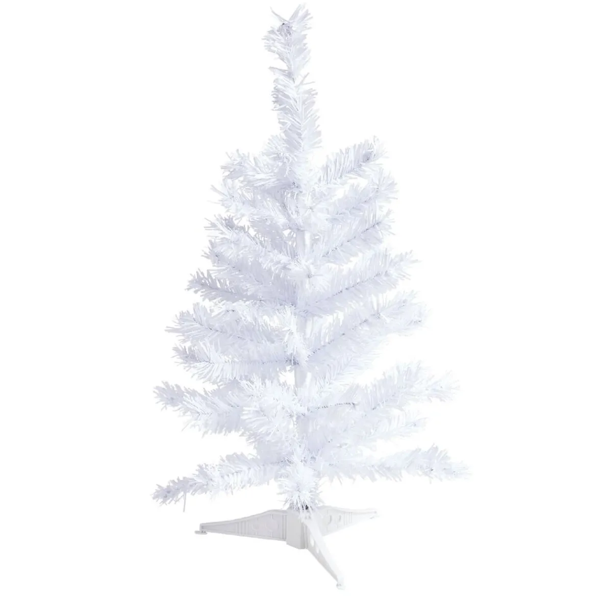 Sapin de Noël artificiel blanc Ø27xH50cm-Gifi Outlet