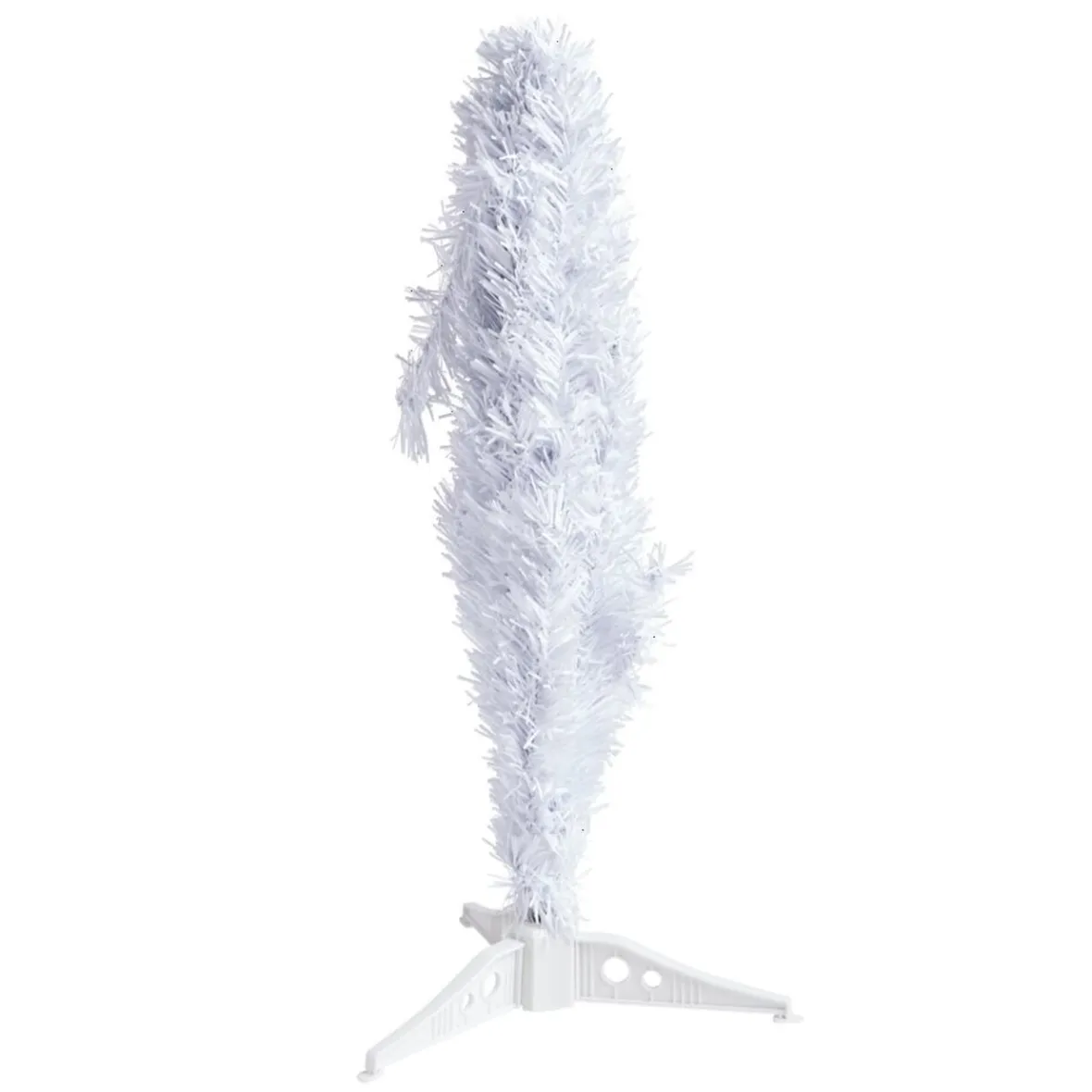Sapin de Noël artificiel blanc Ø27xH50cm-Gifi Outlet