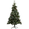 Sapin de Noël artificiel floqué neige avec pomme de pin H180cm-Gifi New