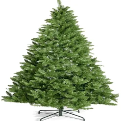 Sapin de Noël artificiel vert avec pied métal Ø136xH240cm-Gifi Hot