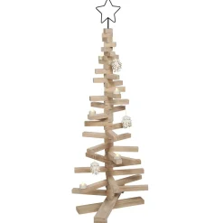 Sapin de Noël en bois amovible h 113 cm-Gifi New