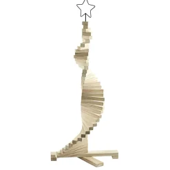 Sapin de Noël en bois amovible h 113 cm-Gifi New