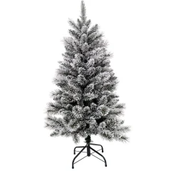 Sapin de Noël enneigé et pommes de pin H 90 cm-Gifi Best