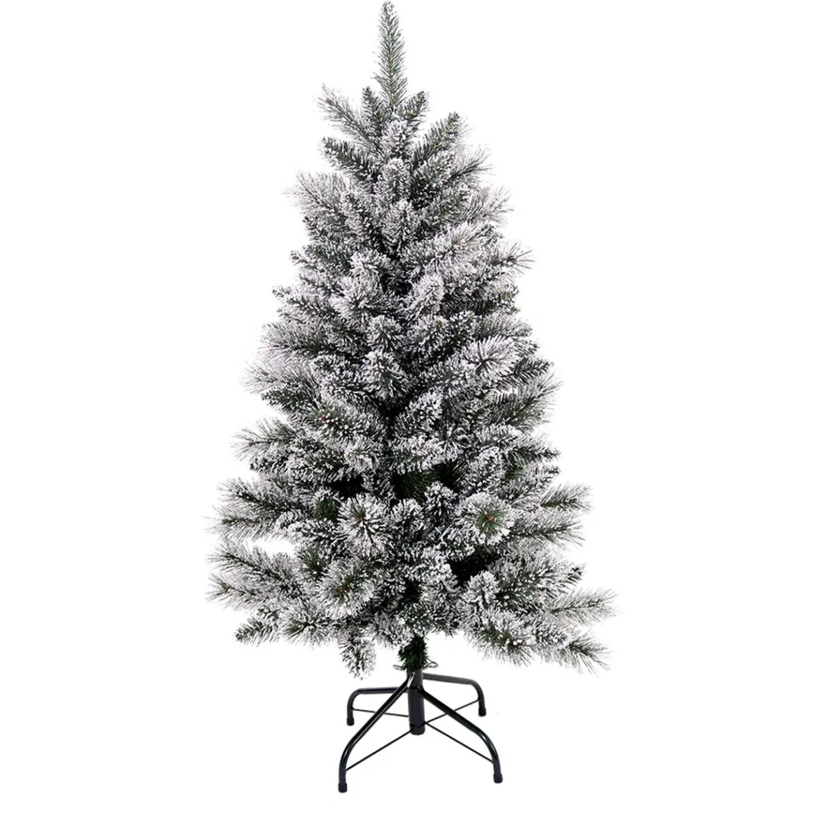 Sapin de Noël enneigé et pommes de pin H 90 cm-Gifi Best