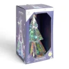 Sapin de Noël LED iridescent H37cm-Gifi Discount