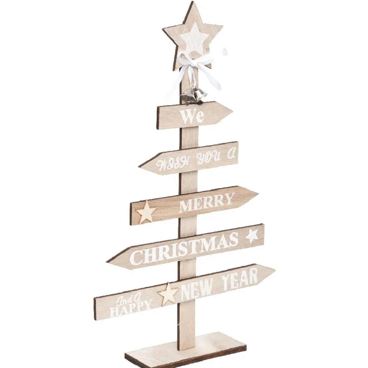 Sapin de Noël panneau de bois H36 cm-Gifi Online