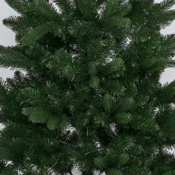 Sapin de Noël Vert effet réel avec pied en bois H120 cm-Gifi Hot