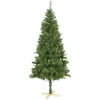 Sapin de Noël vert effet touffu avec pied en bois H210 cm-Gifi Best