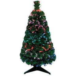 Sapin de Noël vert fibre optique h 90 cm-Gifi Best