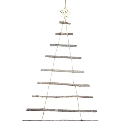 Sapin en morceaux de bois à suspendre-Gifi Hot